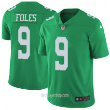 Nick Foles Philadelphia Eagles Mens Limited Color Rush Green Jersey Bestplayer
